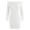 Off Shoulder Knitting Sweater Dress