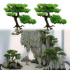 Aquarium Decoration Plastic Artificial Water Plant Pine Tree Bonsai Fish Tank Aquarium Aquatic Landscape Aquarium Accessories