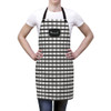 Black Gingham Personalized Apron