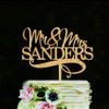 Modern Mr. and Mrs. Wedding Cake Topper Modern Mr. and Mrs. Wedding Cake Topper