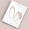 Spring Garden Bunny Ears Cake Topper
