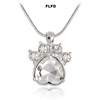 FLFD - Birthstone Necklace Rhinestone Paw FLFD - Birthstone Necklace Rhinestone Paw