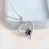 FLFD - Silver Crystal Paw Necklaces FLFD - Silver Crystal Paw Necklaces