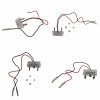 12V Universal Motorcycle License Plate White LED light Waterproof Motorcycle License Light Lamp Trailer Step Lamp