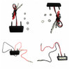 12V Universal Motorcycle License Plate White LED light Waterproof Motorcycle License Light Lamp Trailer Step Lamp