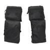 ATV UTV 4-Wheeler Universal Big Horn Fender Bag Black Waterproof Cargo Luggage Storage Pack Hunting Side Bags Zipper Pockets 600D
