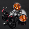 Bullet Heavy Duty Motorcycle Retro Turn Signals Light Flashers Blinkers Indicators  For Harley Cruiser Cafe Racer Chopper Bobber
