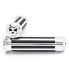 Motorcycle 1" Skull  Handlebar End Hand Grips For Harley Cruiser Chopper Bobber Cafe Racer