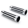 Motorcycle 1" Skull  Handlebar End Hand Grips For Harley Cruiser Chopper Bobber Cafe Racer