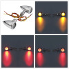 Universal Motorcycle 3 in 1 LED Turn Signal w/Taillight Indicators Light Bullet Blinker Lamp 12v for Harley Chopper Cruiser Bobber Cafe Racer