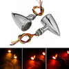 Universal Motorcycle 3 in 1 LED Turn Signal w/Taillight Indicators Light Bullet Blinker Lamp 12v for Harley Chopper Cruiser Bobber Cafe Racer