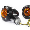 Motorcycle New Custom Brass LED Indicators Turn Signal Lamps Blinkers Flasher for Harley Chopper Bobber Cafe Racer Custom Cruisers