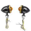 Motorcycle New Custom Brass LED Indicators Turn Signal Lamps Blinkers Flasher for Harley Chopper Bobber Cafe Racer Custom Cruisers