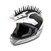 Pazoma Dirt Biker Helmets Mohawks Sticker Spikes Motorbike Rubber Stick Capacete Decoration Fire style