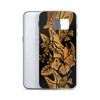Vintage Hawaiian Print by R.Freeland Signed - Vine on Black Samsung Case