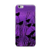 Shadow Birds on Purple-Cell Phone Case - Fits iPhone X and Other Sizes 5-X