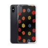 Flower Dots on Black Cell Phone Case - Fits iPhone X and Other Sizes 5-X
