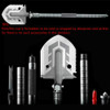 Outdoor Tactical Camping Shovel 58 HRC  Multitool Folding Shovel Lifter Mounted Shovel Fishing Outdoor Emergency Camping Tool