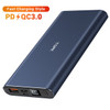 Topk power bank 10000 mah carregador portátil led bateria externa powerbank pd em dois sentidos de carregamento rápido poverbank para iphone xiao mi