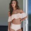 Off-Shoulder Hollow Out Push Up Swimwear