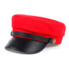 Black and Red Beret Cap
