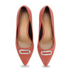 Rhinestone Embelished Detail Kitten Heel Pumps Court Shoes
