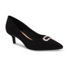 Rhinestone Embelished Detail Kitten Heel Pumps Court Shoes