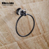 Crystal Bathroom Towel Ring Black Bathroom Towel Rack Holder Crystal Black Towel RingTowel Bar Bathroom Accessories Sy8803