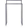 DWBA Standing Towel Bathroom Rack Stand Double Bar Towel Holder, Brass