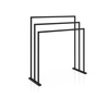 DWBA Freestanding Towel Bathroom Rack Stand 3 Tier Towel Holder, Matte Black