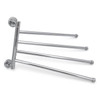 Stainless Steel Towel Bar Rotating Towel Rack Bathroom Kitchen Wall-mounted Towel Polished Rack Holder Hardware Accessory