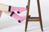 Womens 5-Pair Colorful Crew Socks - 6039