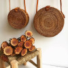Raissa Woven Rattan Circle Bag