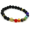 Handmade Natural Stone Bracelet  buddha and lava