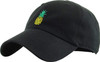 Pineapple Embroidered Distressed Dad Hat Baseball Cap