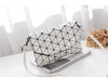 Abstract Geometric Matte Shoulder Bag