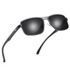 Men's Polarized UV400 Square Metal Frame Driving Sunglasses