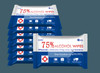 (10packs)75% Disposable Alcohol Wipes (Effectively eliminate living virus and bacteria)