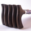 Aluminium Folding Telescopic Walking Stick(Floral Pattern with Wooden Grip)