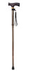 Ichigo Ichie Walking Cane - Aluminium Folding Telescopic Walking Stick(Dark Green/Brown/Black)