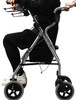 2-in-1 Lightweight Thick Seat Aluminium Rollator