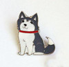 Husky Pendant Key Chain, Necklace, Brooch, or Bracelet