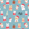 Holiday Frenchie Throw Blanket