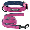 Beautiful personalized leather collar and leash set!