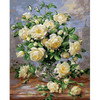 Step By Step Paint By Number Canvas Flowers DIY Canvas Painting Ideas 50x40cm
