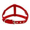 Soft Suede Leather Puppy Dog Harness -Rhinestone
