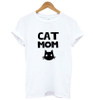 CAT MOM Print t-shirt
