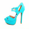 Jacklyn Blue High Heel Sandals