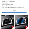 Car Chrome PVC Car Air Conditioner Vent Outlet Trim Decoration Strip