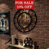 Industrial Gear Wall Clock Decorative Retro MDL Wall Clock Industrial Age Style Room Decoration Wall Art Decor